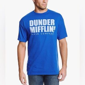 Fruit of the Loom The Office Dunder Mifflin Paper Company Royal Blue Tee